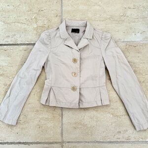 Fendi Jacket for Girls, size 6A, Authentic, Light Grey